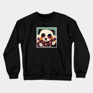 panda bear Crewneck Sweatshirt